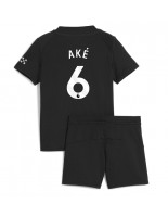 Manchester City Nathan Ake #6 Bortedraktsett Barn 2025-26 Korte ermer (+ bukser)